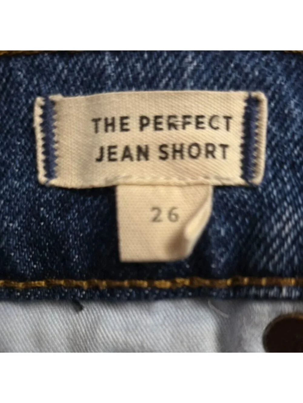 Madewell Womens 26 Shorts The Perfect Jean Short High Rise Raw Hem Distressed
